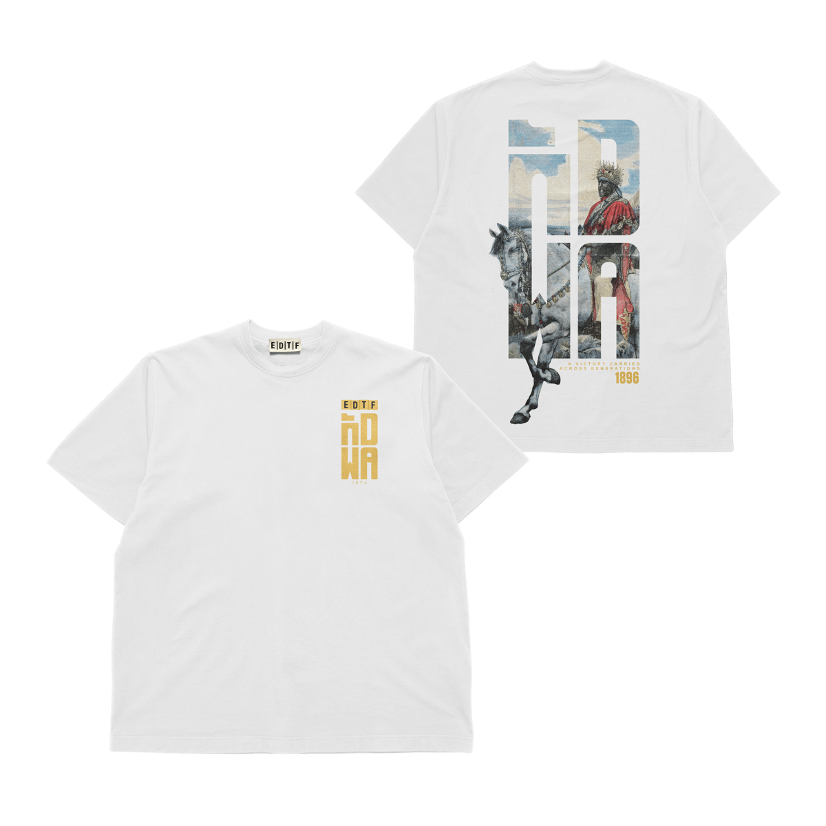 Adwa Tee · White / Gold